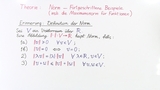 Theorie 1b: Norm - Fortgeschrittene Beispiele (Maximumsnorm für Funktionen)