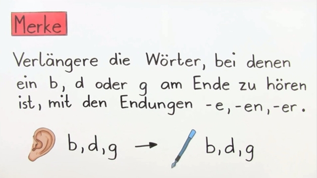 Wörter mit b,d oder g am Wortende – In 4 1/2 Minuten erklärt.