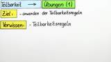 Teilbarkeit - Übungen (1)