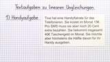 Textaufgaben zu linearen Ungleichungen Textaufgaben zu linearen Ungleichungen