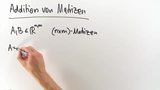 Addition von Matrizen