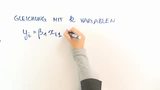 Regressionsmodell: Matrixschreibweise 