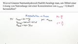 Stöchiometrisches Rechnen I