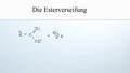 Die Esterverseifung