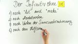 Infinitiv ohne to