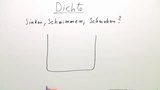 Sinken, Schwimmen, Schweben