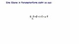 Ebene in Parameterform - Erklärung