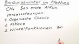 Bindungswinkel im Methanmolekül