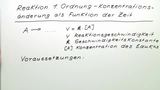 Reaktion erster Ordnung - c(t)