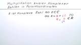 Multiplikation zweier komplexer Zahlen in Polarkoordinaten