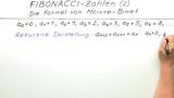 FIBONACCI - Zahlen (2) Die Formel von Moivre - Binet