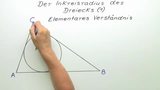 Der Inkreisradius des Dreiecks (1) Elementares Verständnis