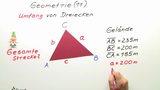 Geometrie (11) Umfang von Dreiecken