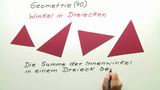 Geometrie (10) Winkel in Dreiecken "Gerechnet und gemessen"