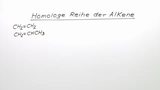 Homologe Reihe der Alkene