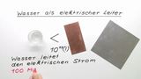 Wasser als elektrischer Leiter