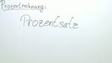 Prozentrechnung: Prozentsatz