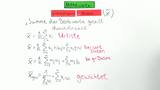 Statistik Video 13: Arithmetisches Mittel 