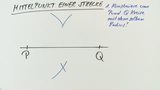 Mittelpunkt einer Strecke konstruieren und Schwerpunkt eines Dreiecks