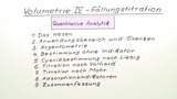 Volumetrie IV (Fällungstitration)
